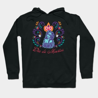 Decorated Female Dia de Muertos Hoodie